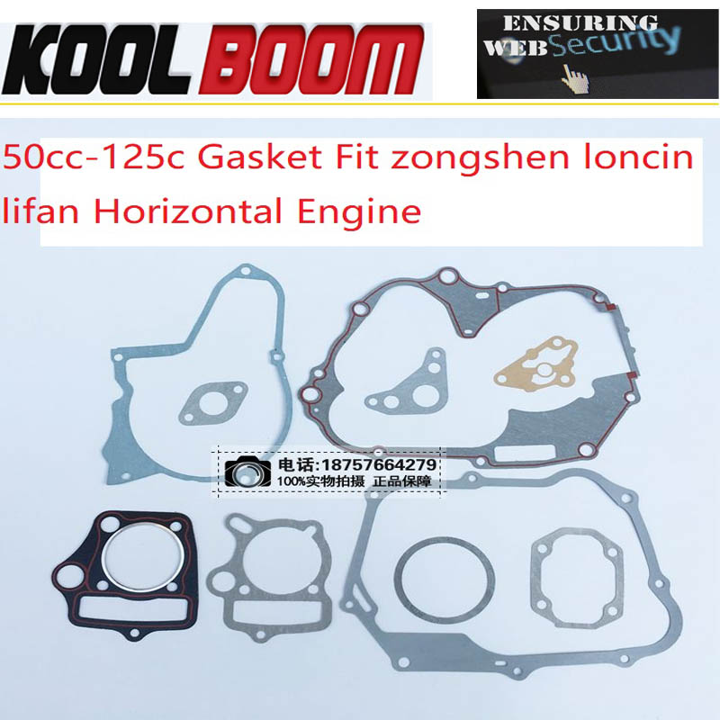 50cc Motor Pakking 110cc 125cc Zongshen Loncin Lifan 70cc 90cc Dirt Pit Bike Aap Kayo Motorfiets Cilinder 52.4Mm 54mm Pakking