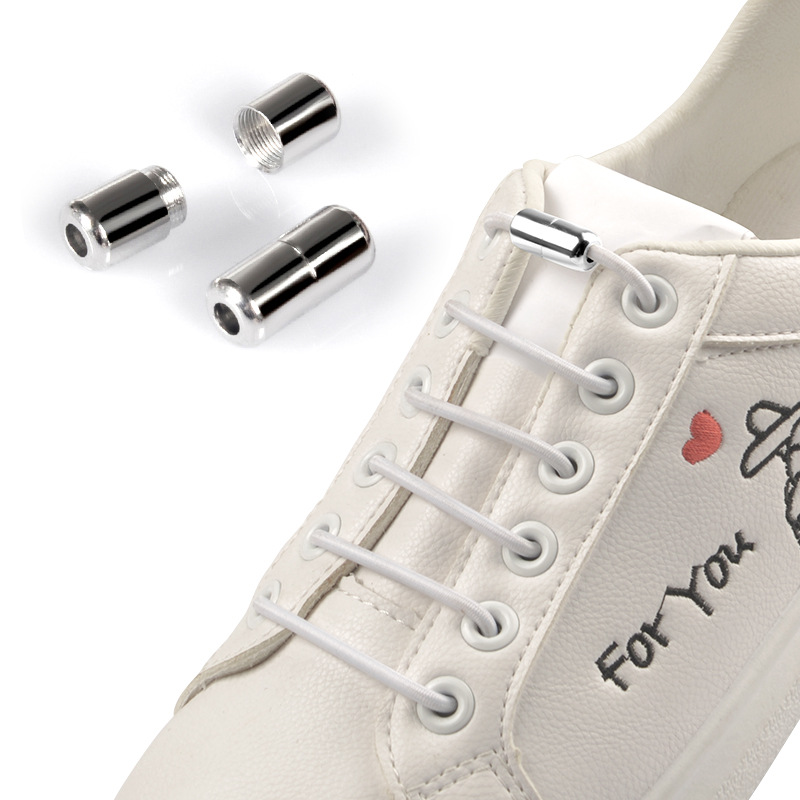 Elastic Shoelaces Round Locking No Tie Shoe Laces Quick Lazy Laces Rubber Sneakers Shoelace for Kids Adult Shoe Laces No Tie