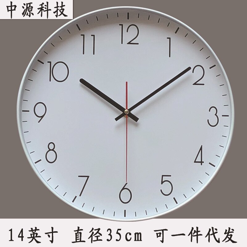 14 Inch Large Wall Clock Living Room Modern Metal Silent Large Clocks Wall Watches Home Decor Kitchen Horloge Mural D087