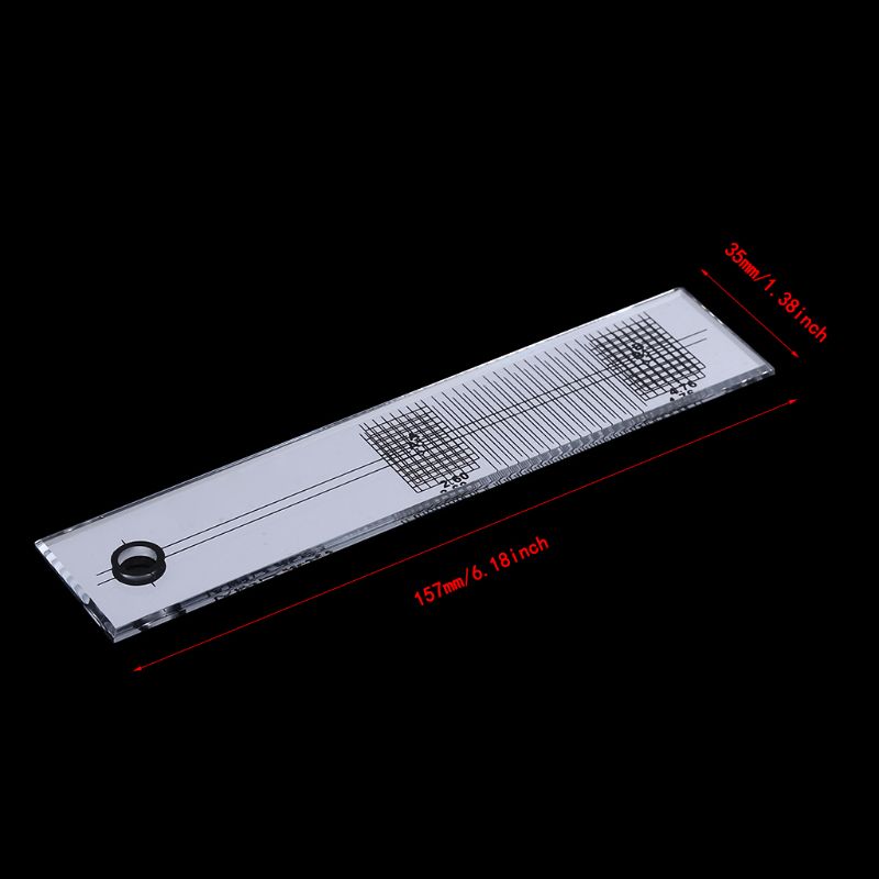 Turntable Phono Phonograph Cartridge Adjustment Ruler Calibration Gauge LP Stylus Alignment Protractor Tool Mirror Azimuth #418