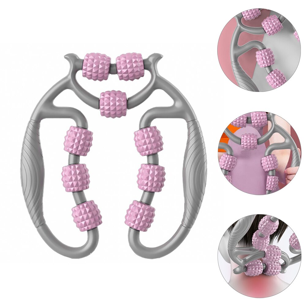 1Pc Plastic Leg Muscle Roller Massager Plastic Multipurpose Massager (Purple)