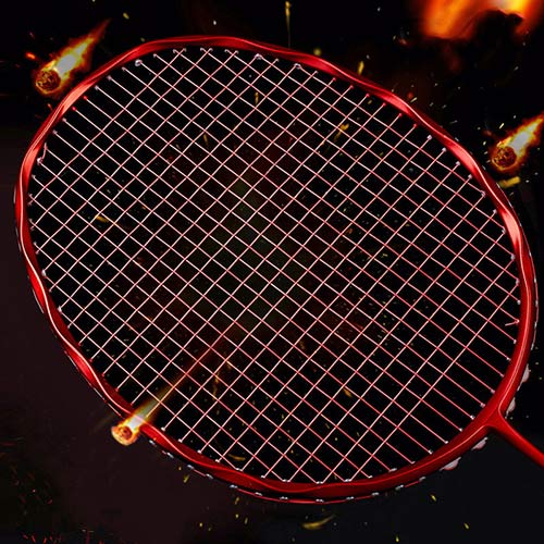 Carbon Badminton Racket 28-30lbs Offensive Original Sport 8 Multi Color Options Ultralight Z Speed Raquete: Red