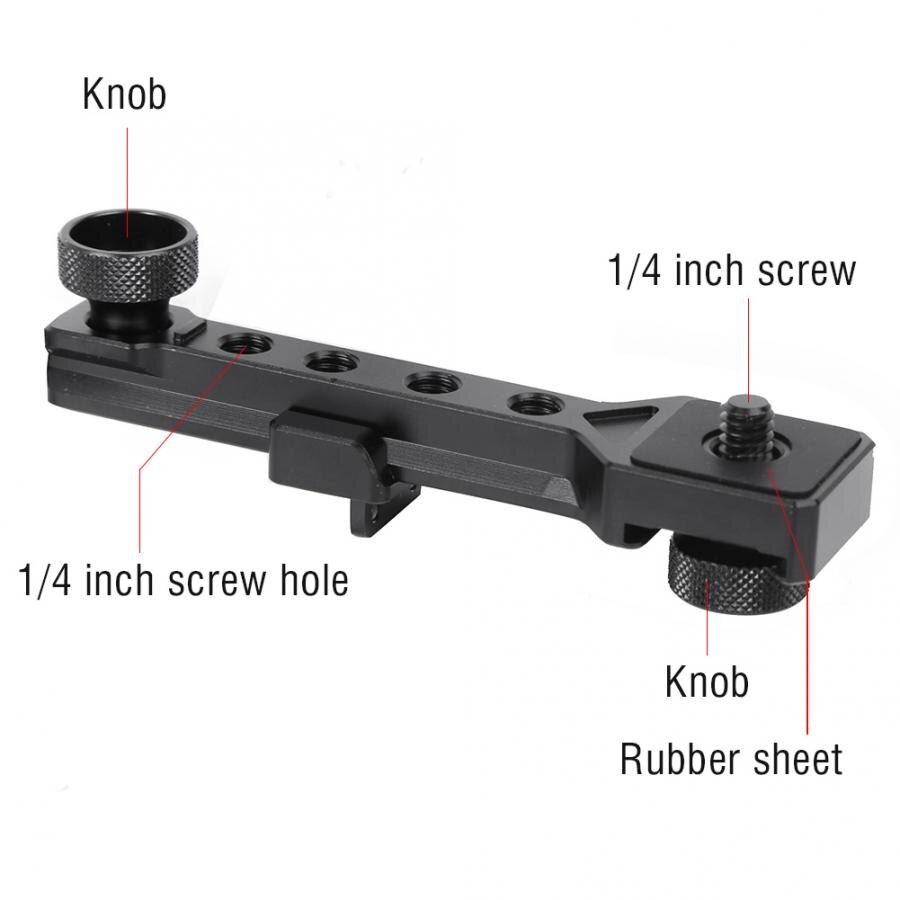 Estabilizador Aluminium Zwart Stabilizer Uitbreiding Beugel Contragewicht Plaat Balhoofd Accessoire Voor Weebill S Telefoon