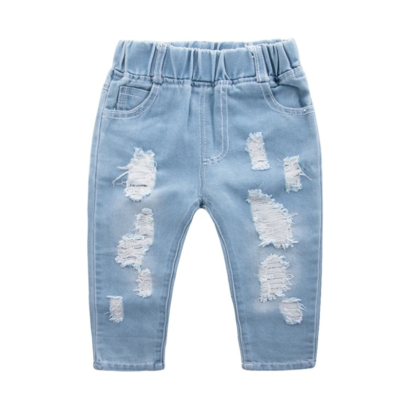 CROAL CHERIE Children Ripped Jeans Kids Boys Jeans Girls Jeans Denim Pants For Teenagers Boys Toddler Jeans Kids Clothes: 7T