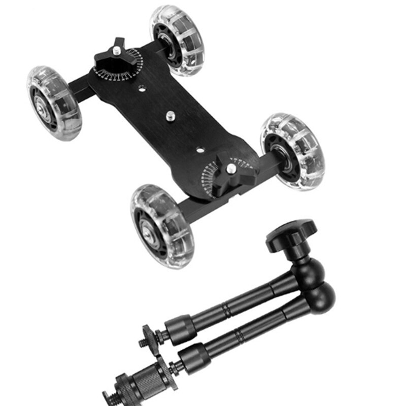 Mobile Sliding Stabilizer 11-Inch Articulated ic Arm Camera Track Bracket Photography Camera with Bracket