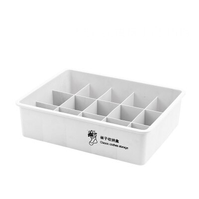 Sous-vêtements en plastique chaussettes cloison boîte de rangement empilable sous-vêtements finition boîte multi-fonctionnelle chambre rangement Organization: 10