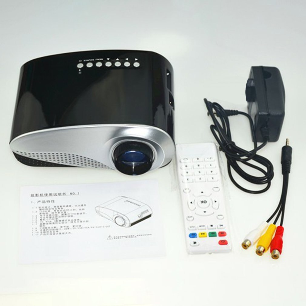 Hd Led Portable Mini Projector Video For Home Theater Game Movie Cinema Projector 1080P Projector 802 AU EU US UK Plug