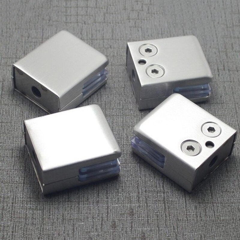 Medium Rvs Glas Sandwich Panel Clip Medium Glas Clip Vaste Beugel Vierkante Vis Mond Clip Plank Laminaat