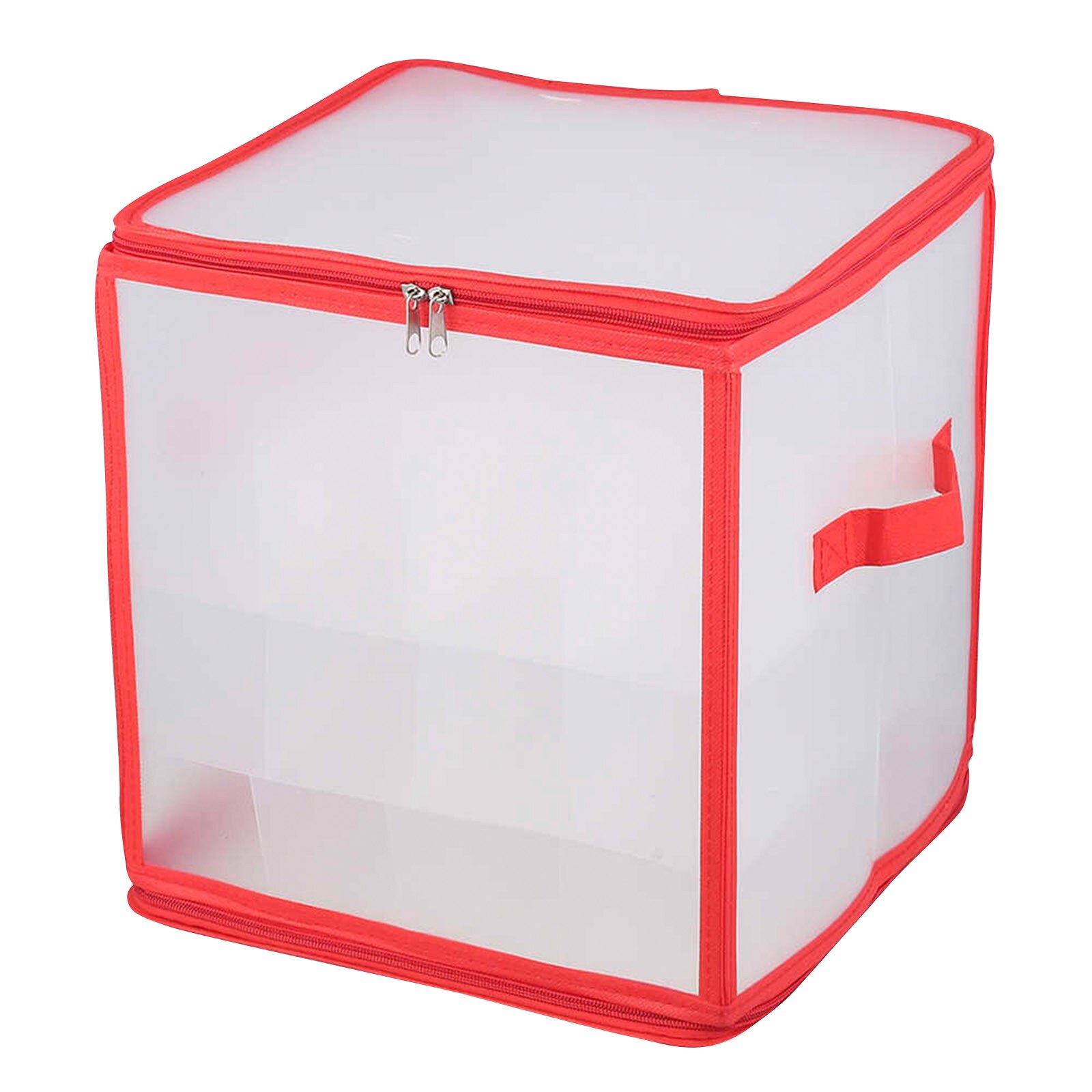 Kerstballen, opbergdoos, set van 2, kerstboomballen, organizer voor kerstversiering, kerstversiering, compacte, ruimtebesparende kerstdozen van BPA-vrij kunststof, 61 liter