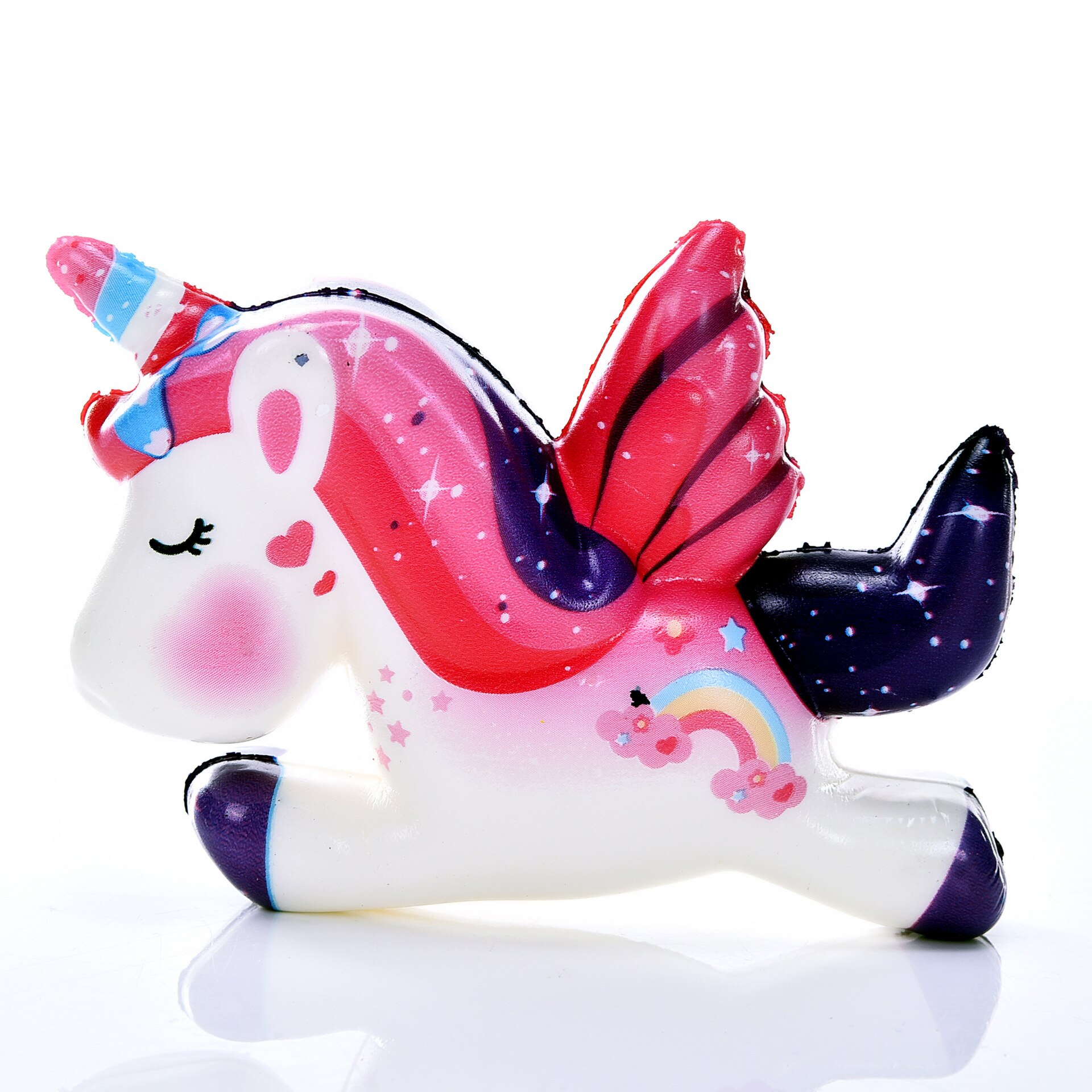 Unicorn Squishies Slow Rising Jumbo Kid Toys Animal Squishy Slow Rising Phone Straps Sweet Scented Bread Cake Toy: Unicorn 11cm 4