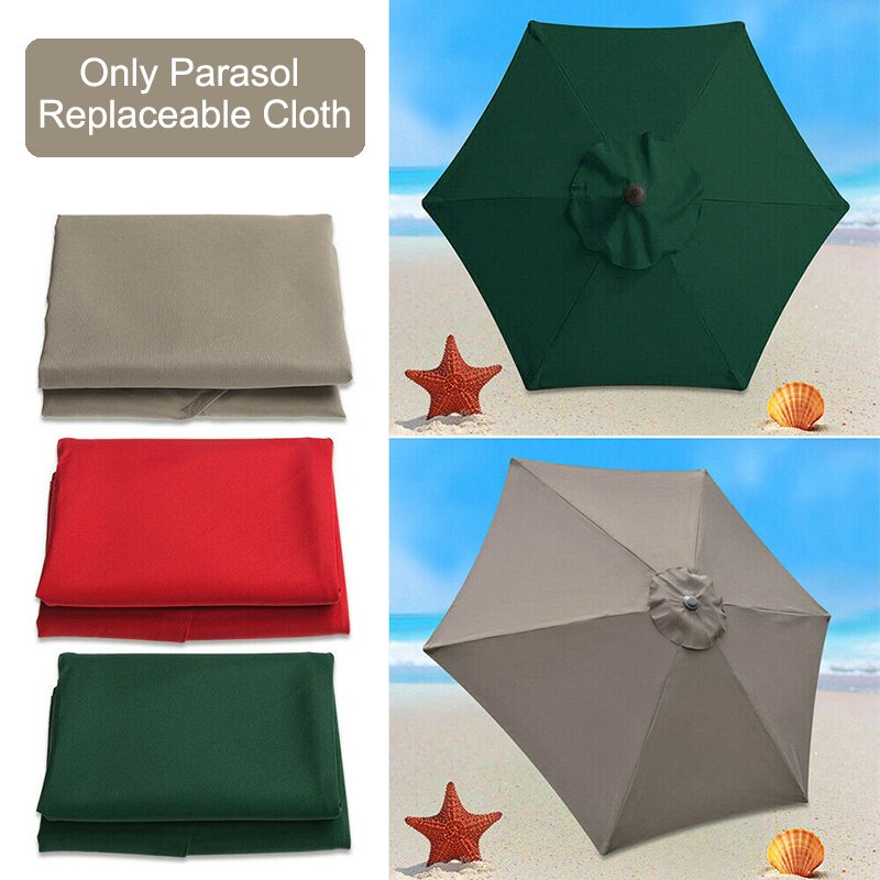 2/2.7/3M Parasol Vervangbare Doek Zonder Stand Outdoor Tuin Patio Banaan Paraplu Cover Waterdicht Zonnescherm Luifel