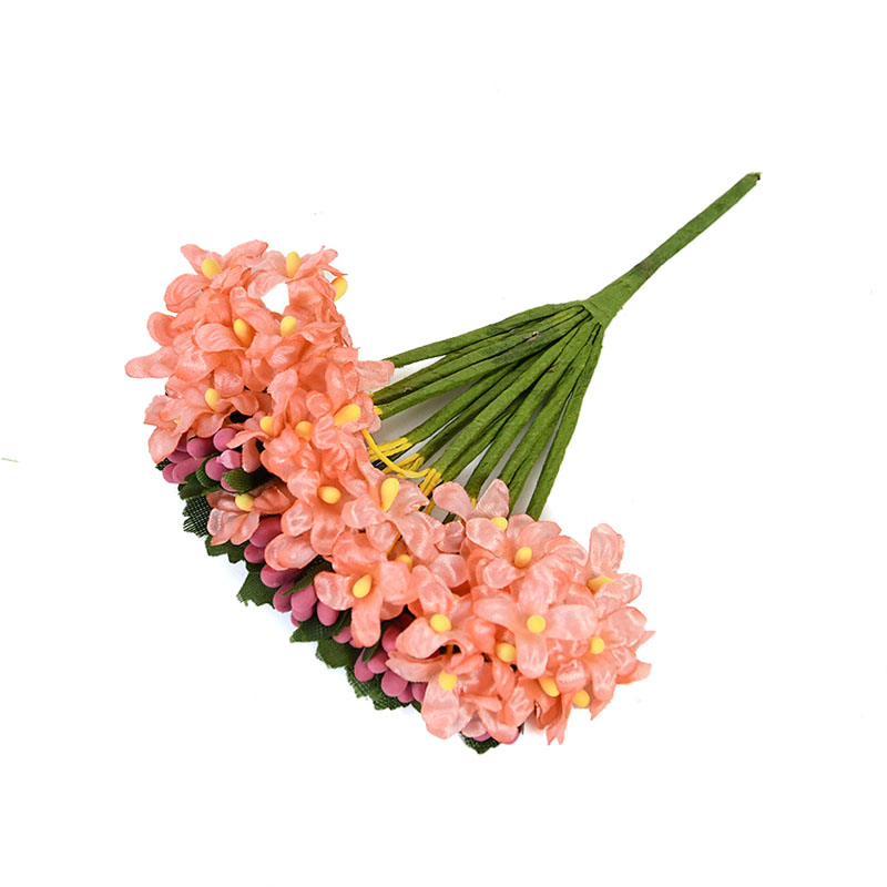 Ramo de margaritas artificiales para decoración de fiestas, ramo de flores de seda pequeña para boda, corona de bricolaje para el hogar, caja de , suministros de álbum de recortes, 12/36 piezas: 36pcs / B09