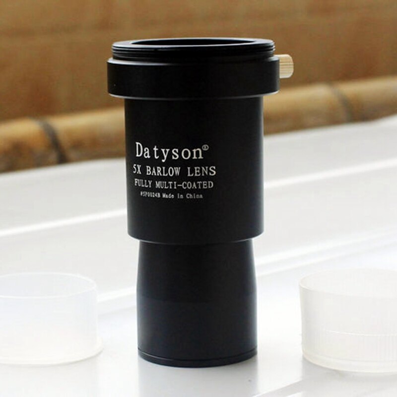 Datyson Barlow Lens 5X, 1.25-Inch Volledig Multi-coated Optische Gl Met T Adapter M42 Draad Voor Astronomische Telescoop