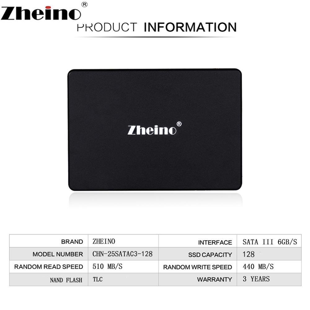 Zheino 2.5 SATAIII SSD 32GB 60GB 120GB 240GB 480GB 128GB 256GB 512GB 6 gb/s dahili katı hal sürücü Disk dizüstü masaüstü