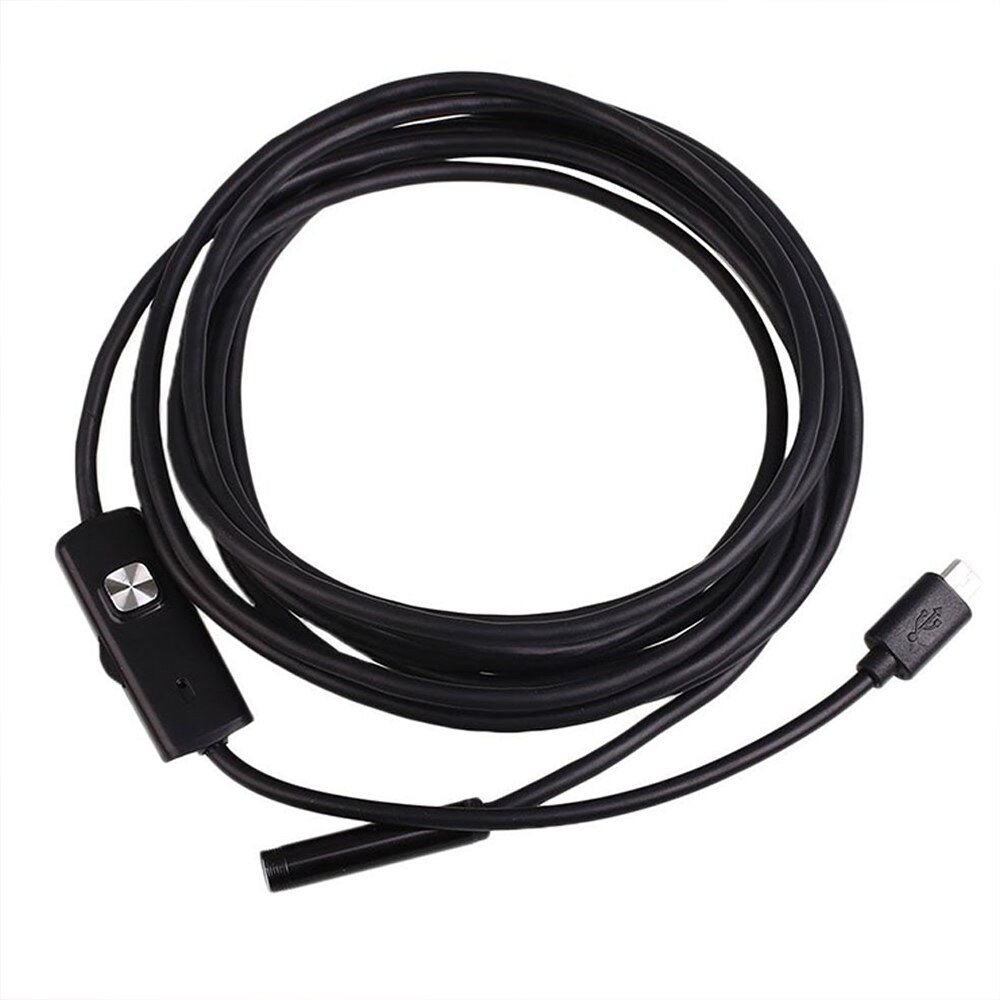 Endoscope Gizcam 1 M 7 MM étanche OTG Android téléphone Endoscope Inspection USB Endoscope Tube avec 6 led serpent Mini caméras