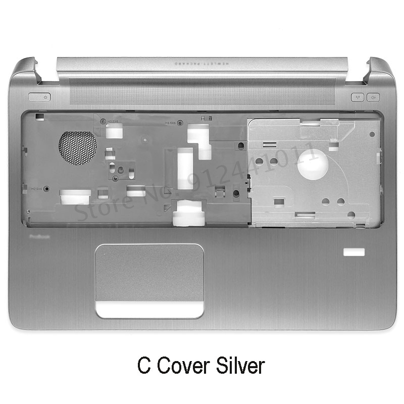 Laptop LCD Back Cover For HP Probook 450 G2 455 G2 Front Bezel Hinges Palmrest Bottom Case A B 768123-001 AP15A000100 Black