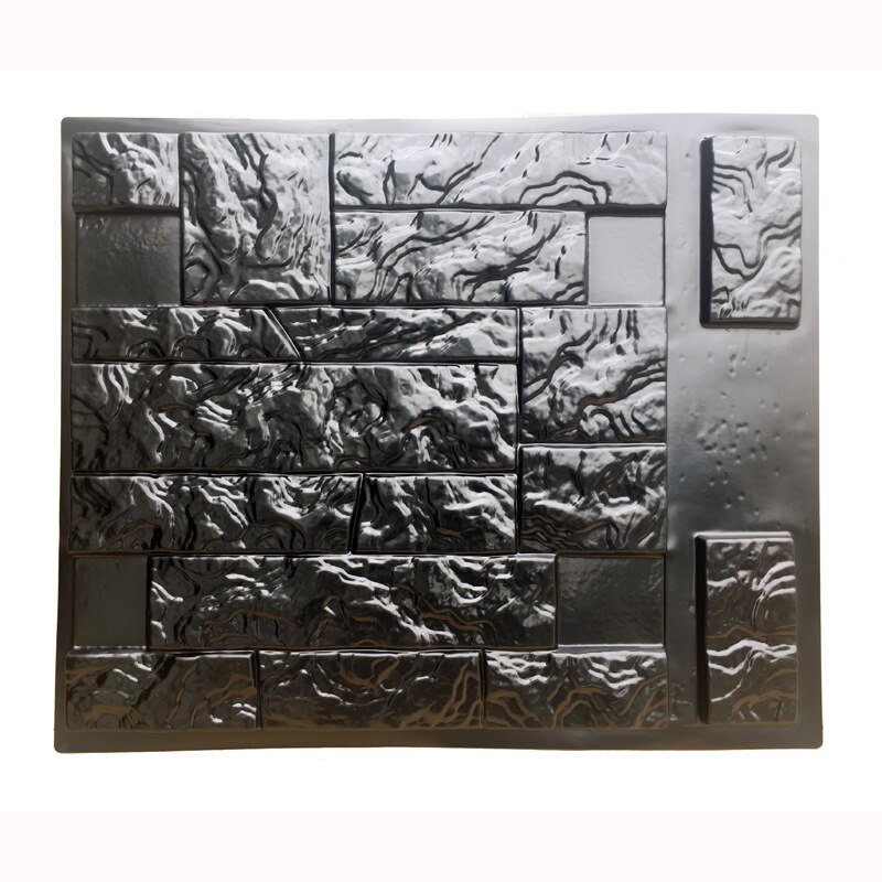 Vertical Concrete Stamps Wall Concrete Plaster Garden House Wall Stone Tiles Stone Mold Cement Bricks Maker Mould Retro