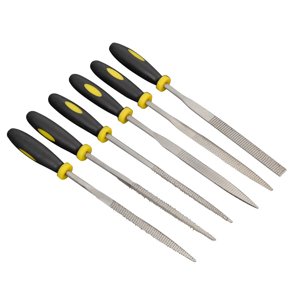 6Pcs 140mm Mini Metal Rasp Needle Files Set Wood Carving Tools for Steel Rasp Needle Filing Woodworking Hand File Tool