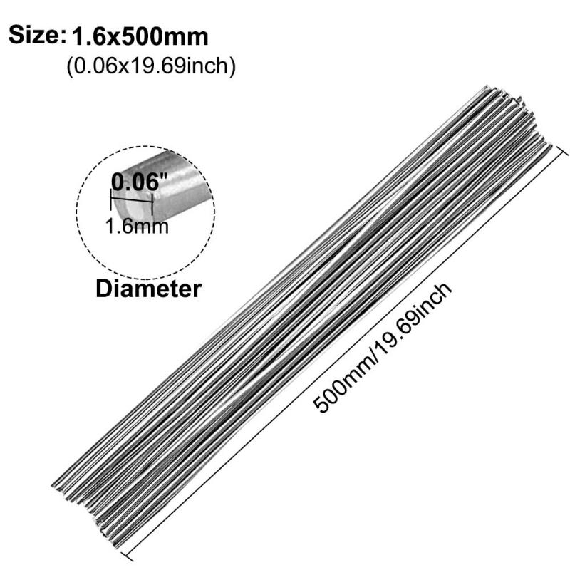 250/330/500mm Low Temperature Simple Welding Rods Easy Melt Aluminium Flux Cored Welding Electrodes Wire Solder For Aluminum