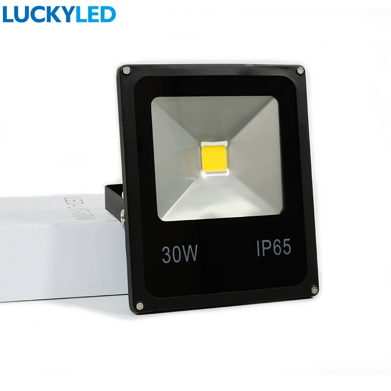 Luckyled ledet flomlys 10w 20w 30w 50w ac 220v vanntett  ip65 flomlys søkelyset ledet reflektor hage utendørs belysningslampe