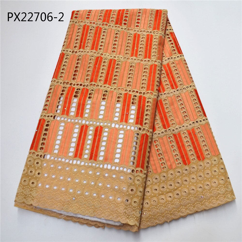 High Nigerian mixed-color cotton embroidered style women's wedding occasions: 2