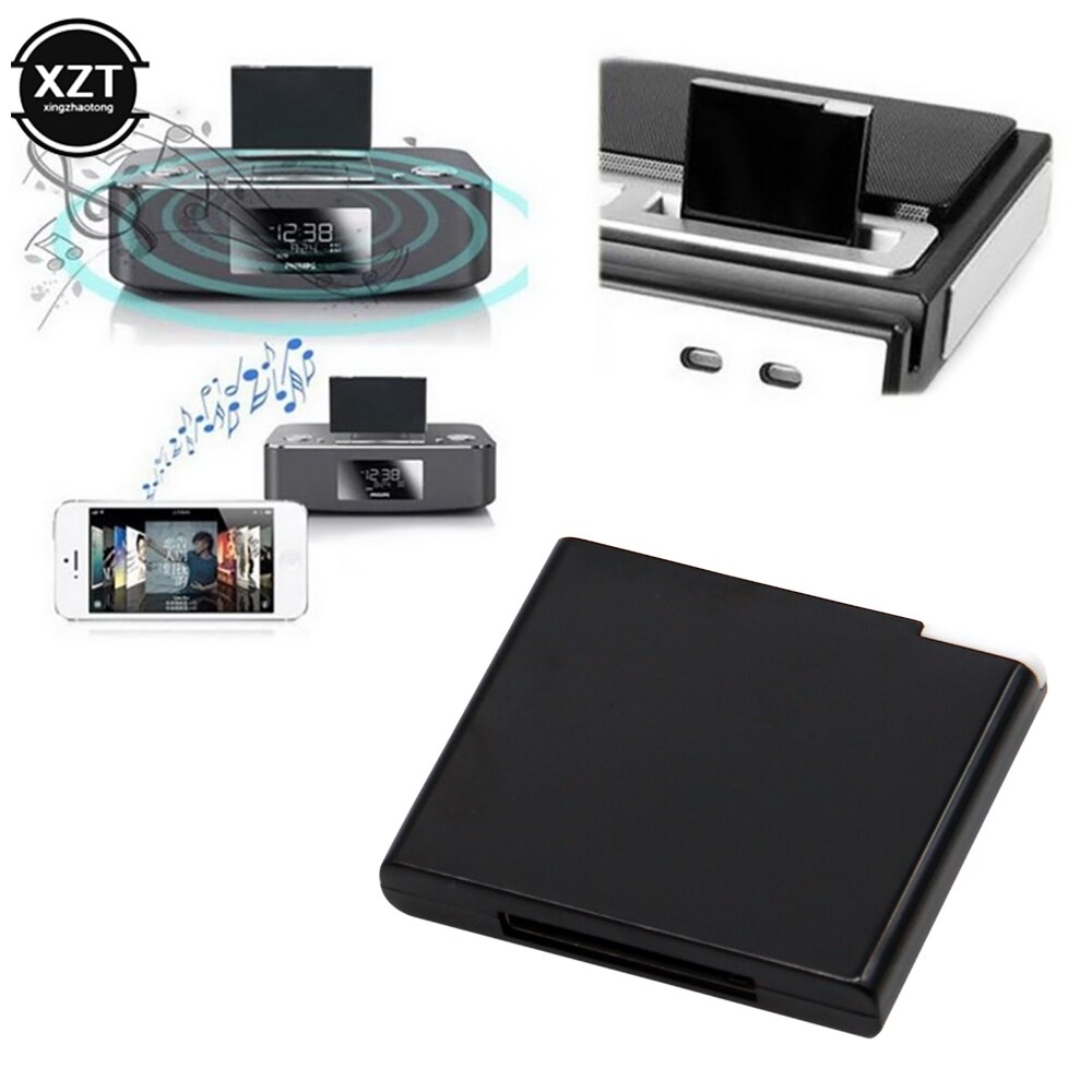 Svart hvit 30 pins dock-høyttaler for bose sounddock bluetooth  a2dp musikkmottaker trådløs lydadapter for ipod iphone