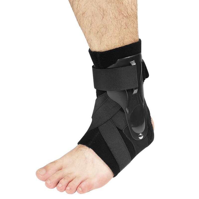 1 Stuks S/M/L Ankle Brace Elastische Compressie Mouwen Sport Relief Pijn Voet Stabilisator Voet Guard zwart: L