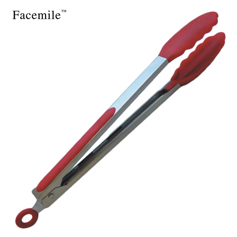 9inch 25CM Stainless Steel Utensils Kitchen Tongs Food Clip Silicone Rubber Tip Bakeware Tools Baking Accessories Green 52067