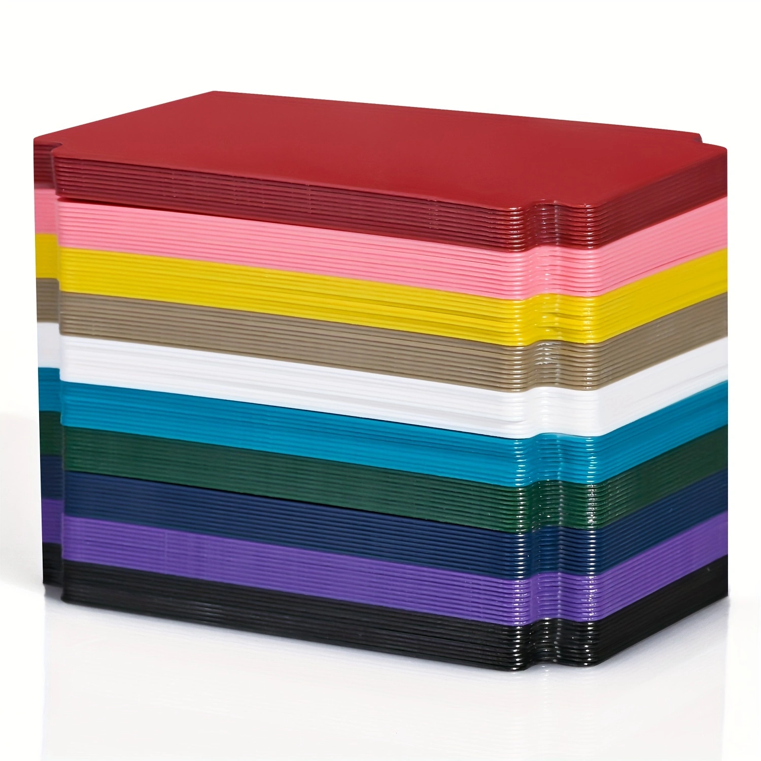 Ruilkaartverdelers voor opbergdoos, veelkleurige verdelers, 10-kleuren scheidingsteken met tabbladen, geschikt voor TCG 3,76 x 2,75 inch: Twee