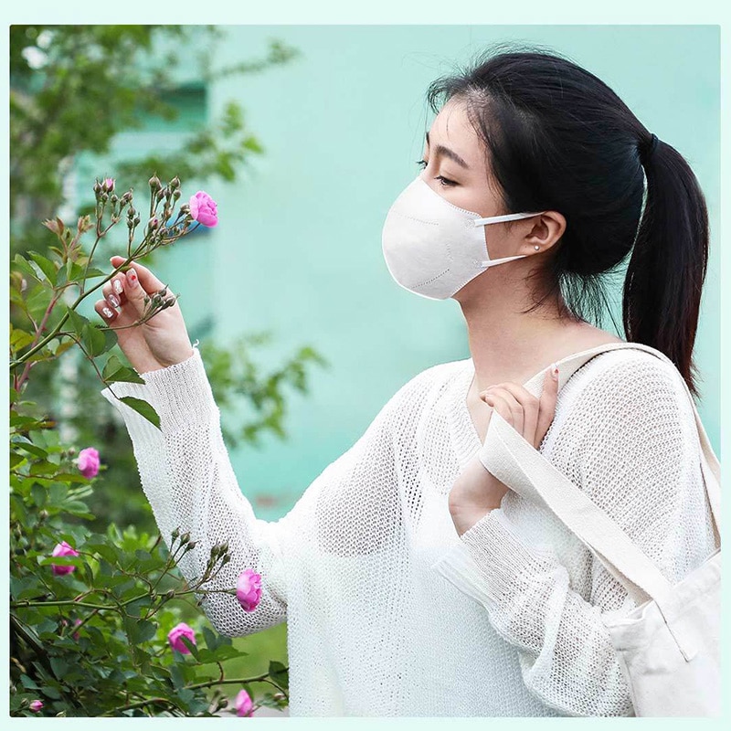 20 pièces/lot Xiaomi Mijia Airpop 0.4mm mince lumière Air usure masque confortable 2.3g masque élastique oreille cintre pour quotidien Pollen poussière H20