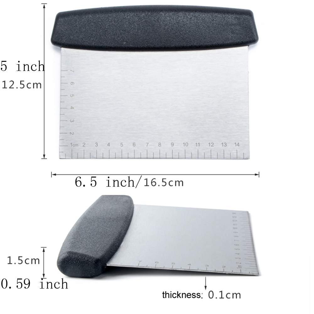 Faca De Cozinha De Aço Inoxidável Cortador De Massa De Metal, Raspador De Bancada, Faca, Glacê Mais Suavizante, Bolo De Decoração Chopper, Pastelaria