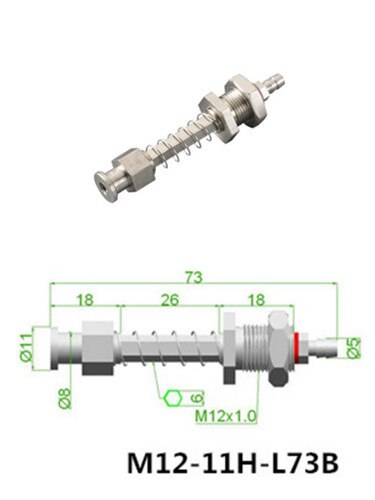 Manipulator fixture anti-rotating suction cup seat sucker bracket M12 Robot Vacuum Pad: M12-11H-L73B