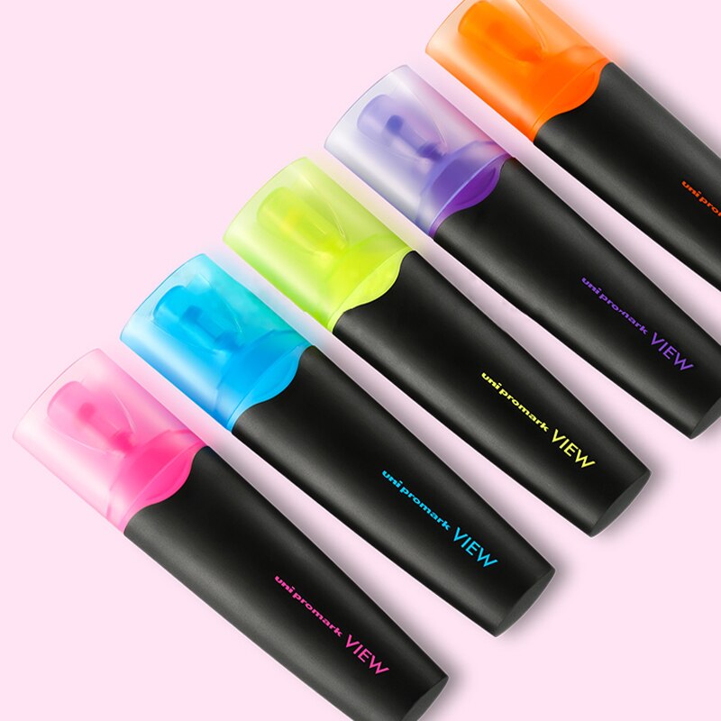 1 stk japan uni usp -200 perspektiv fluorescerende pen skråt hoved markør pen kan vælge 6 farver