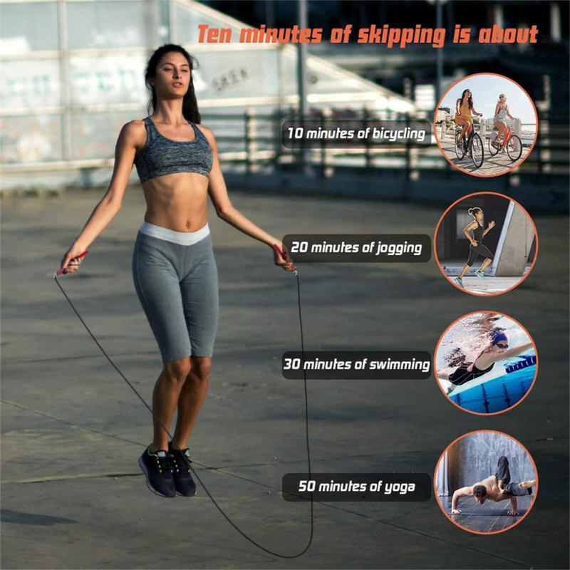 Adjustable Speed Jump Rope Crossfit Men Women Gym PVC Skipping Rope Muscle Boxing Training Fitness Equipment