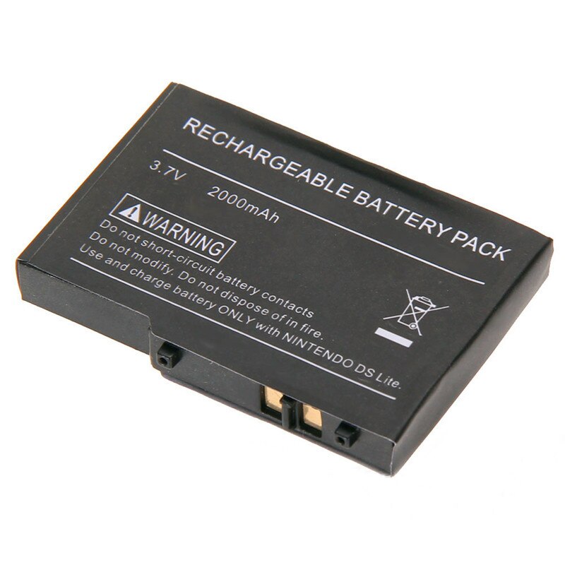 2pc 2000mAh 3.7V Rechargeable Lithium-ion Battery For Nintendo DS Lite NDS NDSL Replacement Battery Pack With Mini Screwdriver