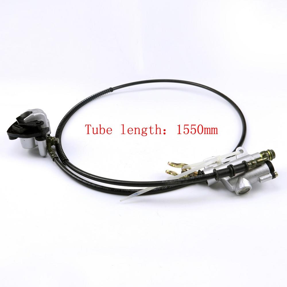 Rear Hydraulic Brake Master Cylinder Pad Assembly + Disc Rotor Go Kart Trike Rear Brake Pads for ATV Go Kart