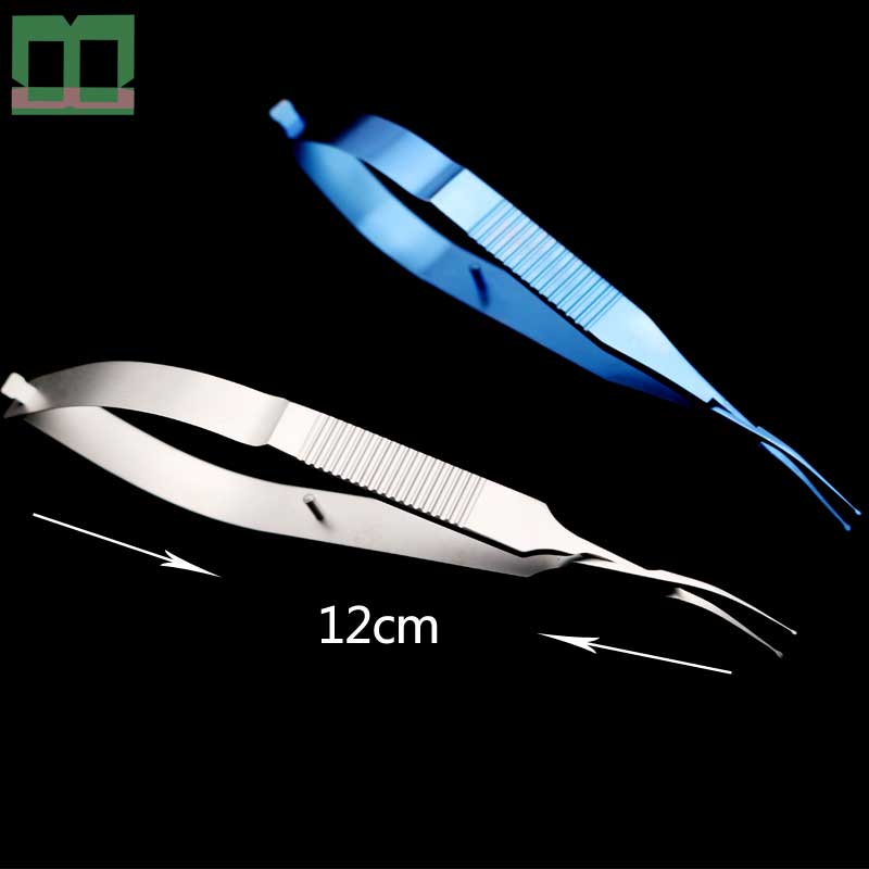 The duck mouth tweezers Lens transplantation stainless steel titanium alloy 12cm Cataract Surgery ophthalmic instruments