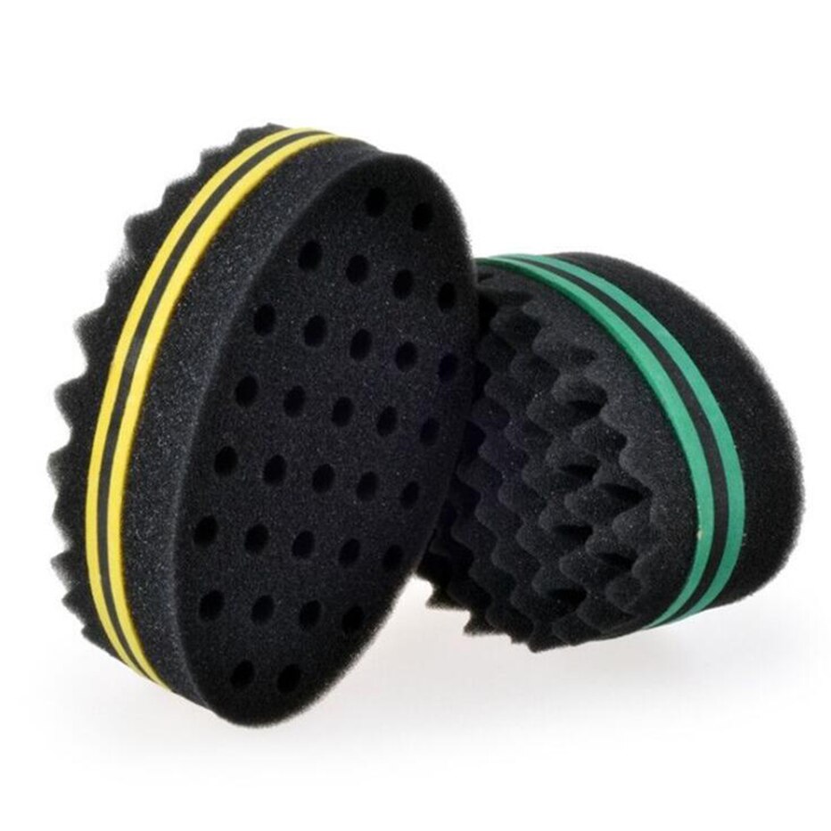 Esponja mágica de fazer cabelo, esponja de dois lados em formato de esponja, trança, torção, estilização de cabelo homens