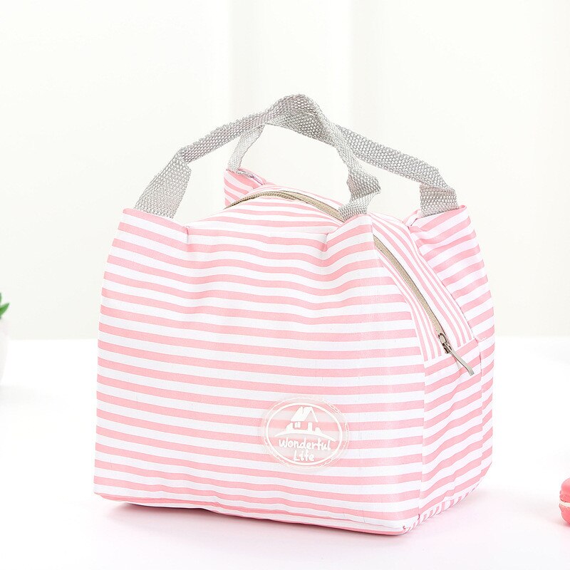 TTLIFE Cold Insulation Bag Thickening Peach Skinny Lunch Bag Ice Bag Student Portable Waterproof Lunch Box Bag