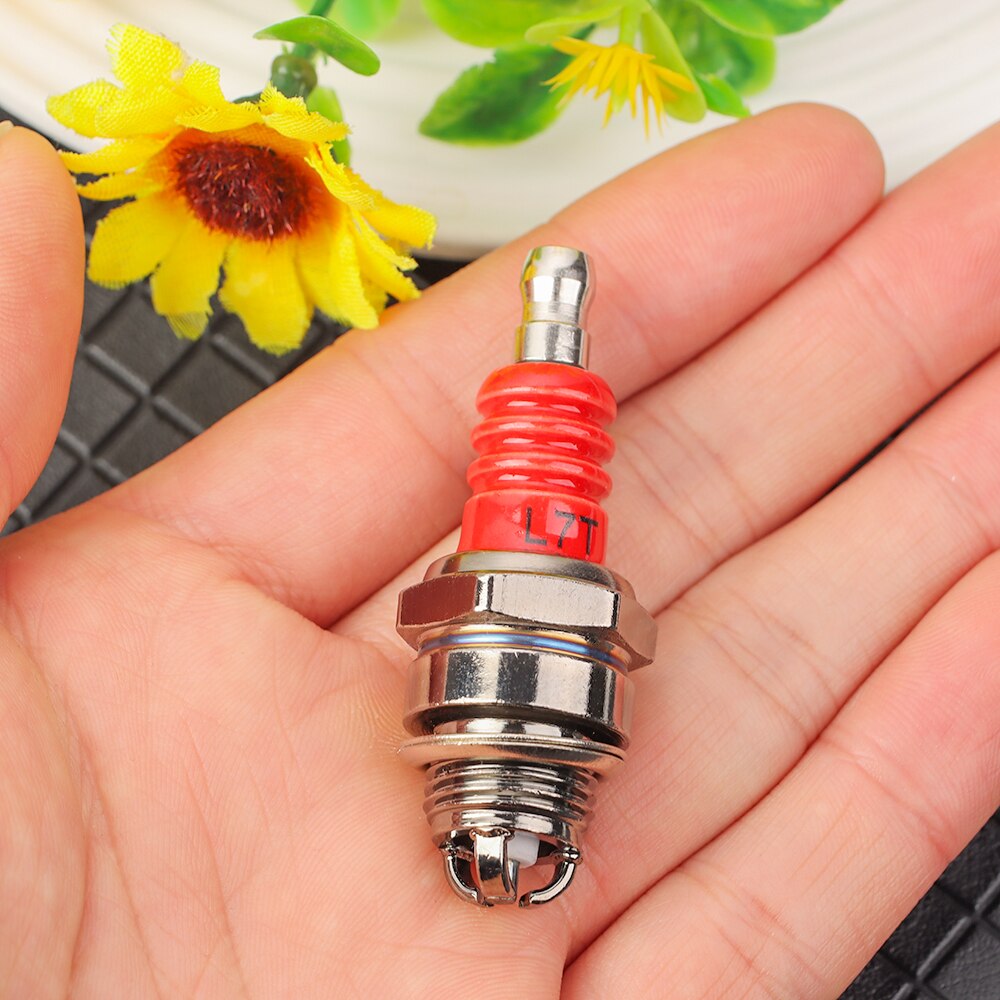 Three-sided Pole Spark Plug L7T 2 Stroke Electrode Gasoline Chainsaw Brush Cutter Engine 2500 3800 4500 5200 Replace Accessories