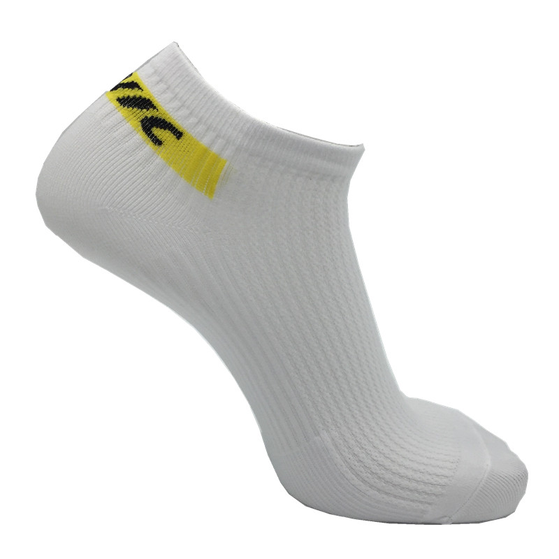 Mannen Vrouwen Professionele Korte Sokken Fietsen Sokken Ademend Outdoor Oefening Sport Sokken Compressie Athletic Rijden Sokken: WHITE