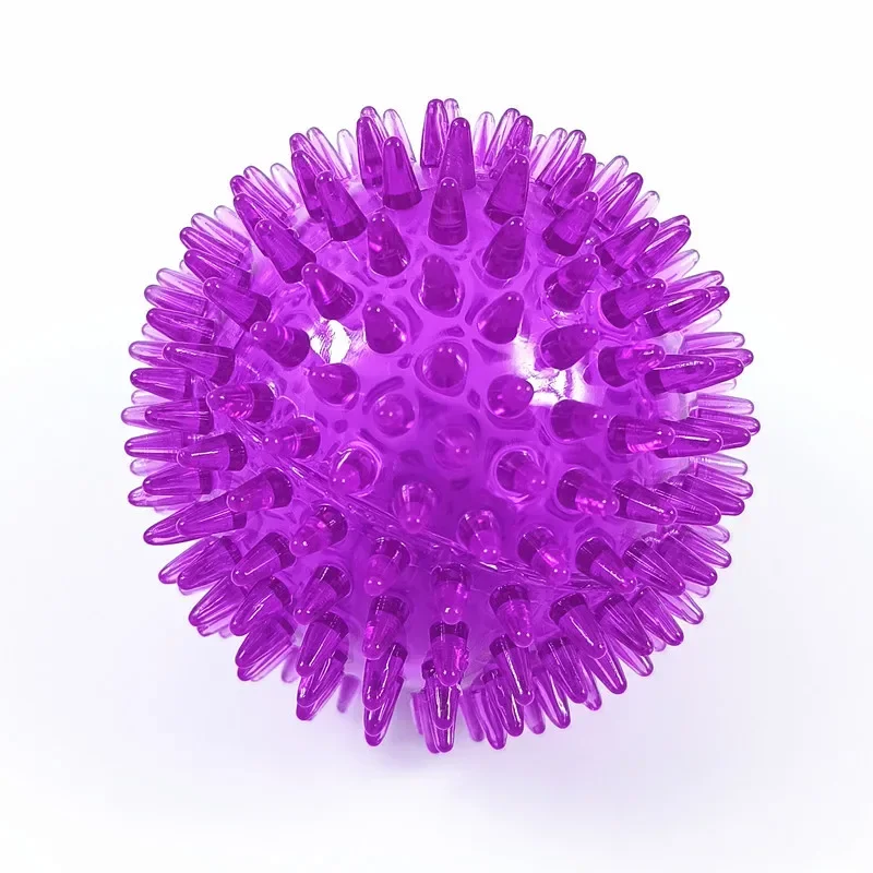 Brinquedos para cães de estimação, gato, filhote de cachorro, brinquedo com som de bolinhas, bola de limpeza de dentes estridentes, treinamento tpr, brinquedo de mastigar, bolas de espinhos, acessórios: XS / Preto
