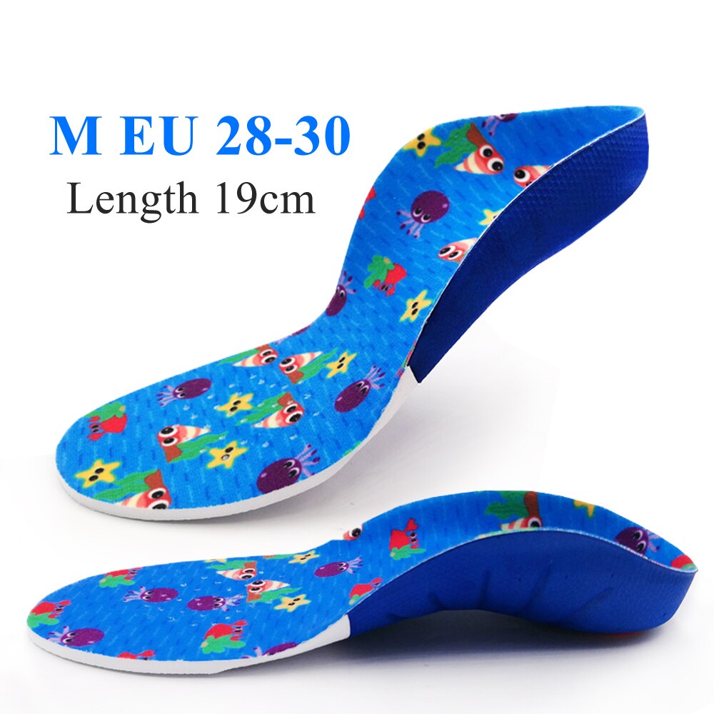 Plantilla ortopédica de goma EVA para niños, plantilla ortopédica para pies planos, soporte para ARCO, insertos para pies planos, almohadilla para cuidado: M EU 28-30