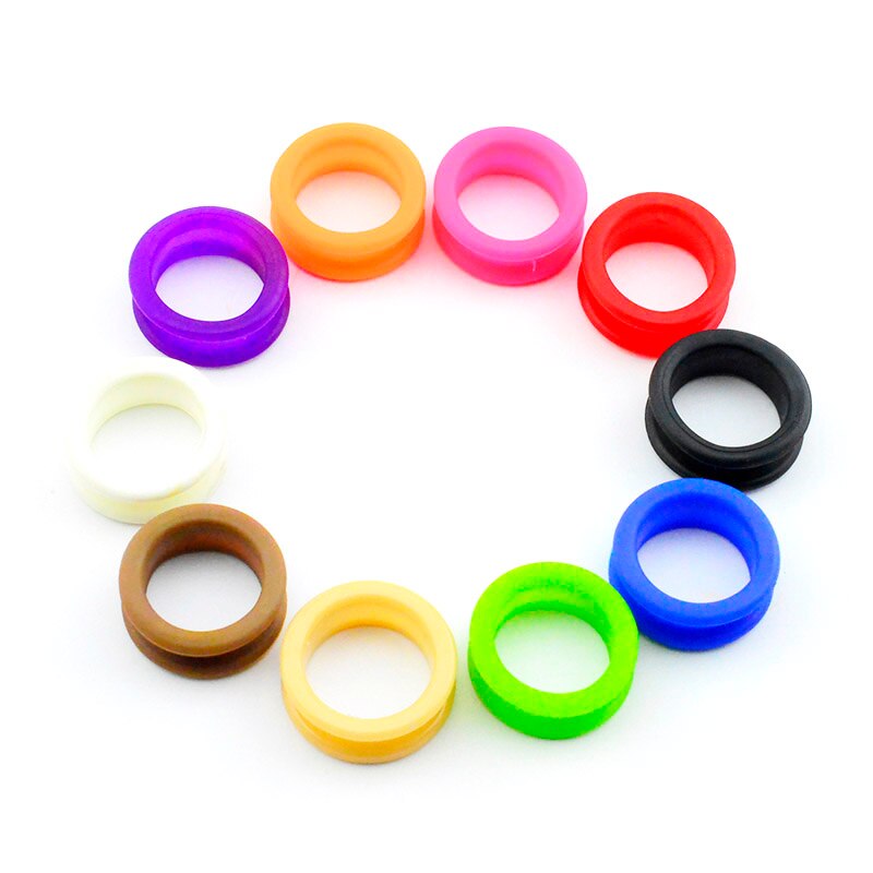 Salon Soft Silica Gel Hair Scissors Silicone Finger Rings Scissors Inserts Groomer Accessories Handle Rings for Barber Shears