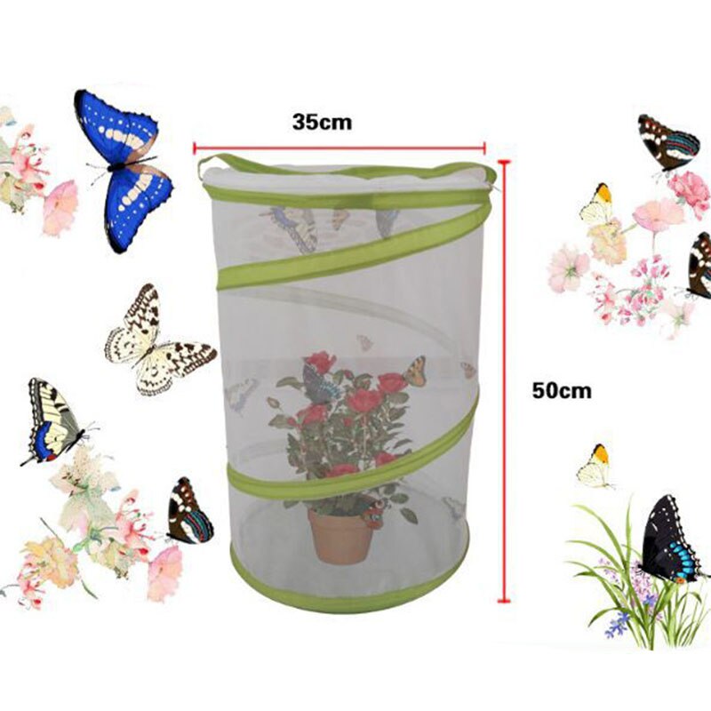 Large Butterfly Habitat Pop-up Giant Butterfly Pavilion Cage Collapsible Insect Terrarium Good Airflow Herramientas