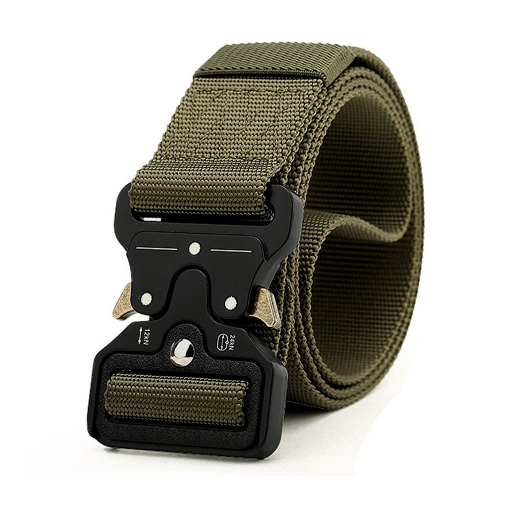 125x 3,8 cm Multi-funktion Armee Grün Gürtel Nylon Schnell trocknend draussen-Männer Sport Schnalle Straße Stil cool für Männer: Armee Grün