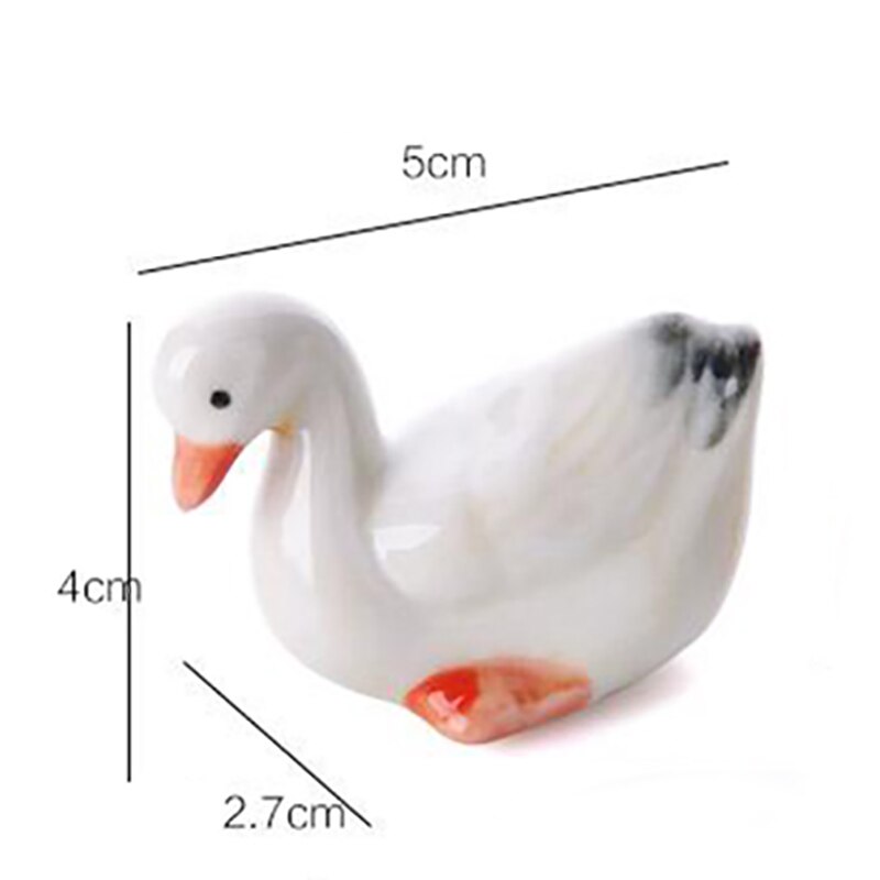 Cute cerámica ganso delfín forma de búho palillo soporte cuchara soporte de almacenamiento de vajilla para palillos de cocina soporte: goose