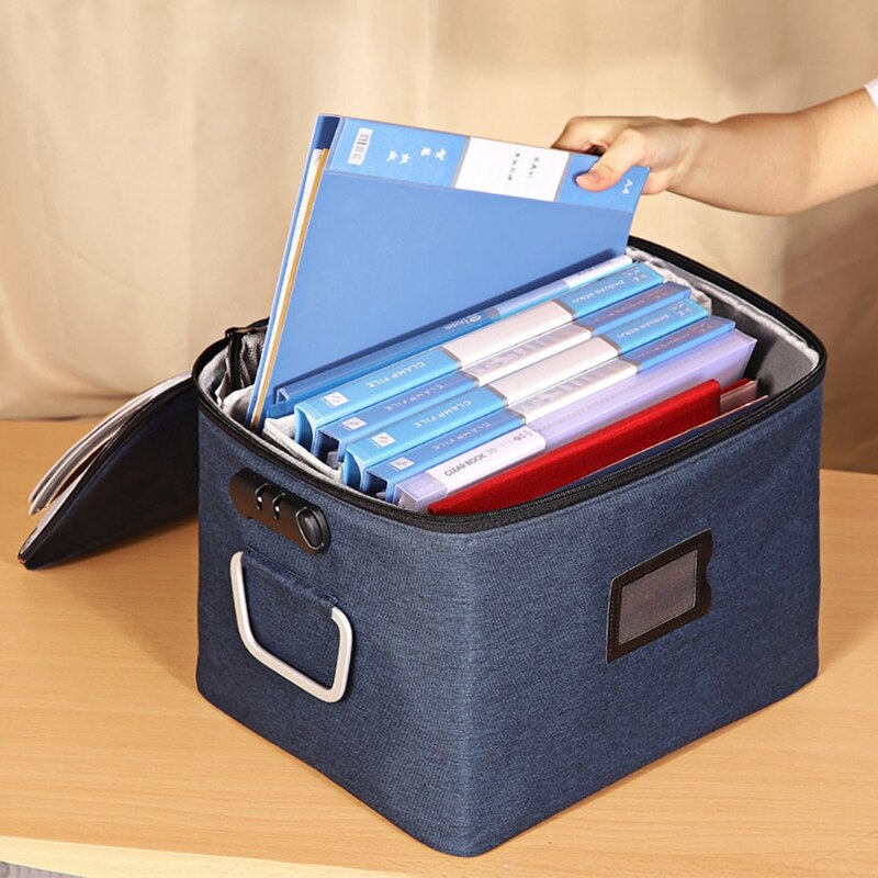 Multi-layer Document Organizer Portable Password Files Bag Briefcase Large Capacity Storage Case Travel