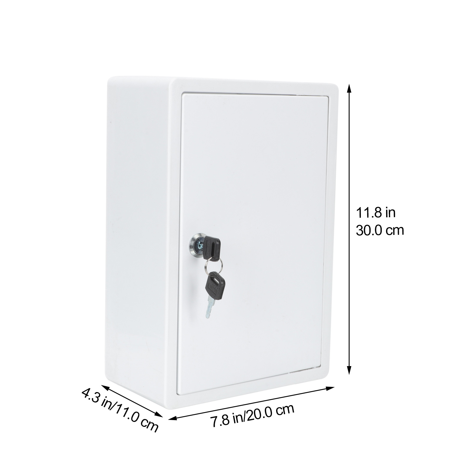 Cerradura de caja montable en la pared para segura, caja de plástico duradera para contenedor de almacenamiento de , caja ganizer de correo: Verde militar