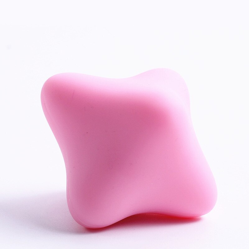 Silizium Massage Kegel Solide Ball Psoas Muskel Freisetzung Brust Wirbelsäule Zurück Nacken Schulterblatt Fuß Yoga Dreieckige Entspannen Gerät: 6Ecke Rosa